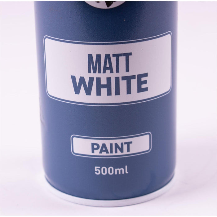 PMA Aerosol Spray Paint Matt White Acrylic High Coverage 500ml PMA - Town Tools 