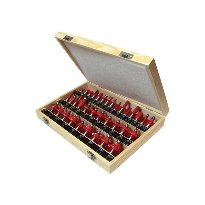 Faithfull 1/2in TCT Router Bit Set, 35 Piece Faithfull - Town Tools