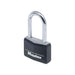 Master Lock Aluminium Black Vinyl Cover 40mm Padlock 4-Pin - 38mm Shackle Master Lock - Town Tools