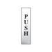 Scan Push Vertical - Polished Chrome Effect 50 x 200mm Scan - Town Tools