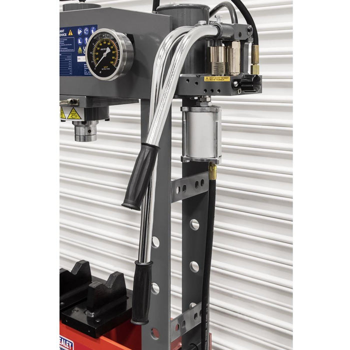 Sealey Air/Hydraulic Press 30 Tonne Floor Type with Foot Pedal YK309FAH Sealey - Town Tools 