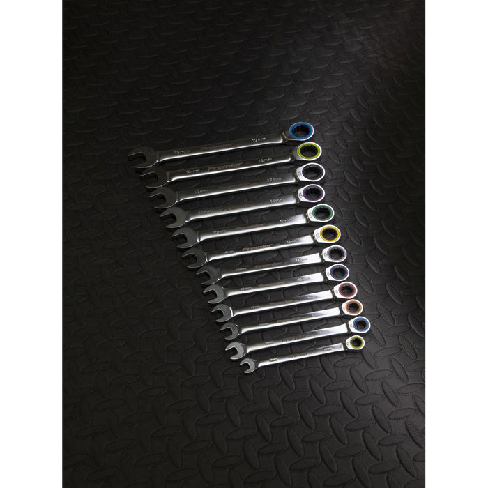 Sealey Premier Platinum Premier Platinum Combination Ratchet Spanner Set 12pc Sealey Premier Platinum - Town Tools 