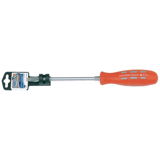 Draper Plain Slot Flared Tip Mechanic's Screwdriver, 8 x 150mm 55488 Draper - Town Tools 