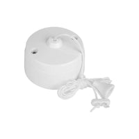 Dencon White Ceiling Pull Switch 1-Way 6A