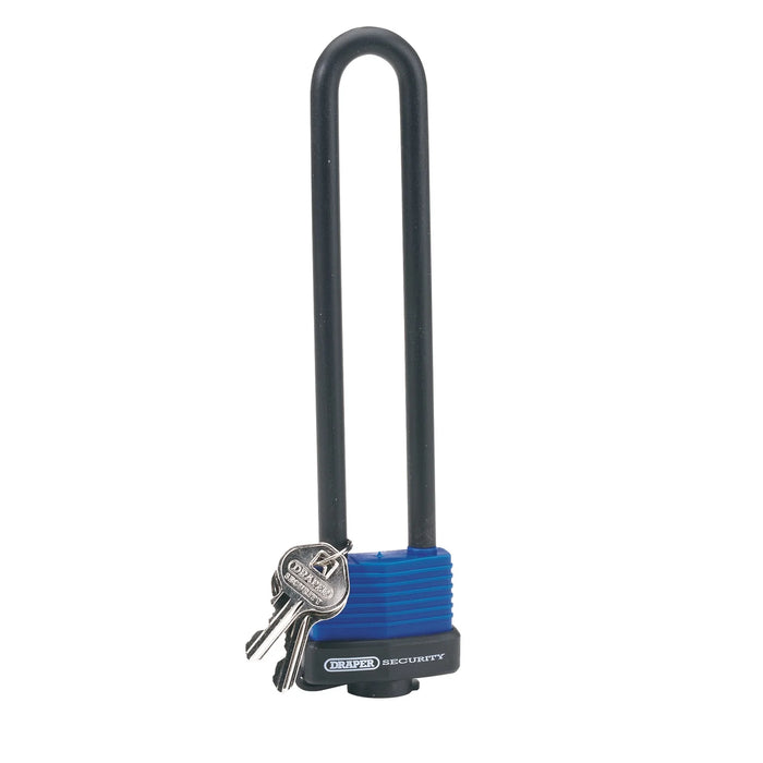 Draper U Bar Extra Long Shackle Lock with 2 Keys - SL1
