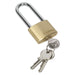 Sealey Brass Body Padlock Long Shackle 40mm Sealey - Town Tools 