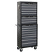 Sealey Tool Chest Combination 16 Drawer with Ball-Bearing Slides Black/Grey Sealey - Town Tools 