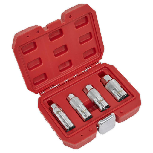 Sealey Spark Plug Socket Set 4pc 3/8"Sq Drive AK6556 Sealey - Town Tools 