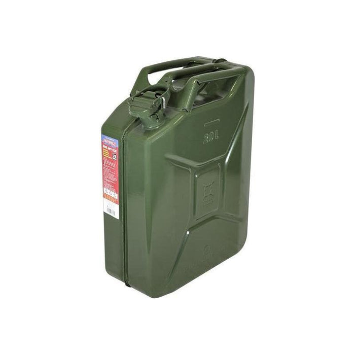 Faithfull Green Steel Jerry Can 20 litre Faithfull - Town Tools