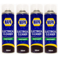 4x NAPA Electrical Contact Cleaner Switch Circuit Dirt Spray Cleaner 500ml