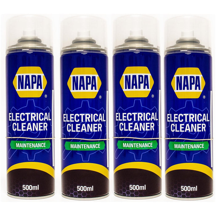 4x NAPA Electrical Contact Cleaner Switch Circuit Dirt Spray Cleaner 500ml NAPA - Town Tools 