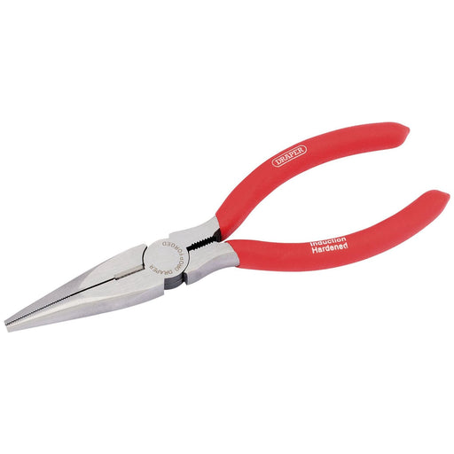 Draper Long Nose Pliers with PVC Dipped Handles, 160mm 67869 Draper - Town Tools 