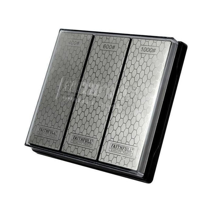 Faithfull Diamond Whetstone Kit, 3 Piece Faithfull - Town Tools