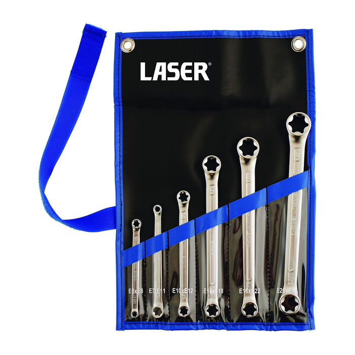 Laser Star Ring Spanner Set 6pc 5452