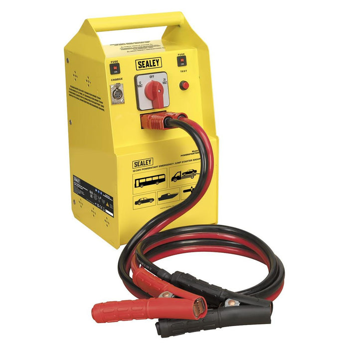 Sealey PowerStart Emergency Jump Starter 500hp Start 12/24V POWERSTART500 Sealey - Town Tools 