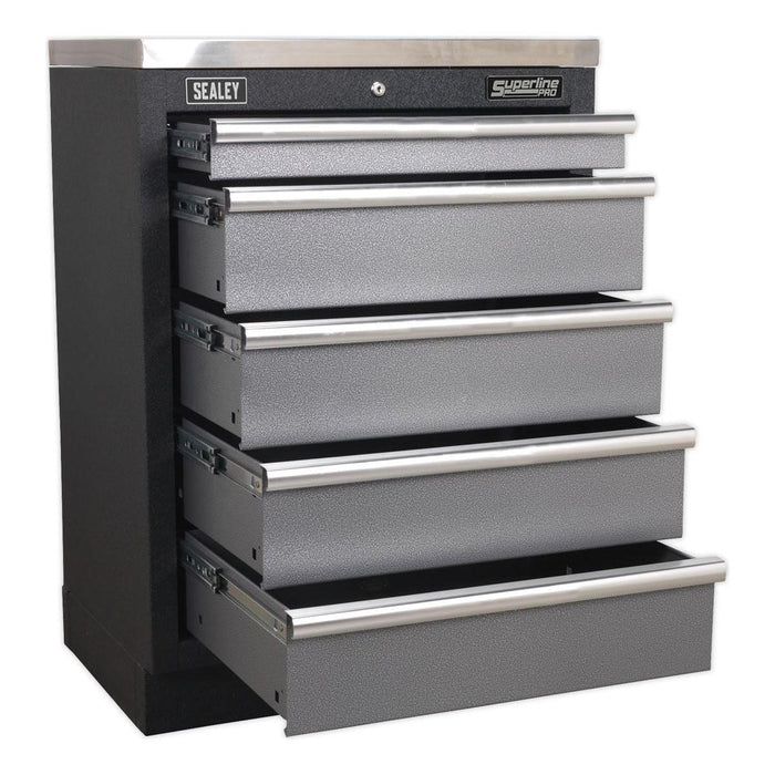 Sealey Modular 5 Drawer Cabinet 680mm APMS59 Sealey - Town Tools 