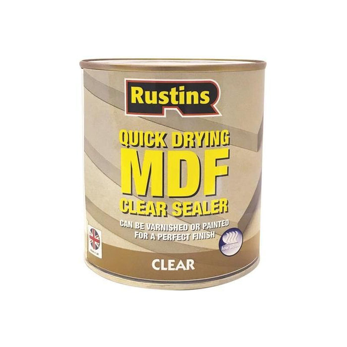 Rustins Quick Drying MDF Sealer Clear 2.5 litre Rustins - Town Tools