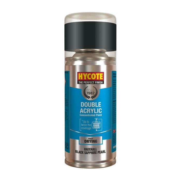 Hycote Aerosol Paint for Vauxhall Black Sapphire (Pearlescent) 150ml Hycote - Town Tools 