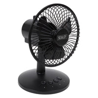 Sealey Oscillating USB Desk Fan 3-Speed 6" SFF6USB