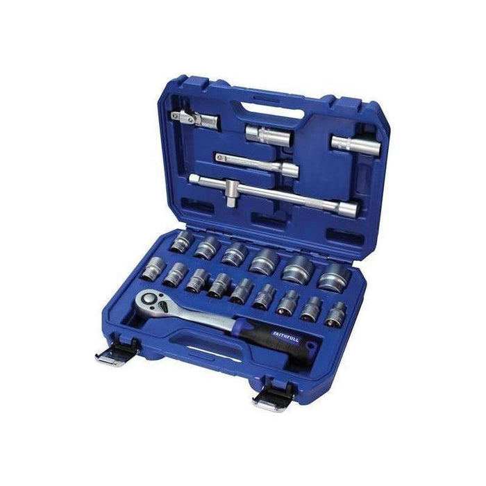 Faithfull 1/2in Drive Socket Set, 22 Piece Faithfull - Town Tools