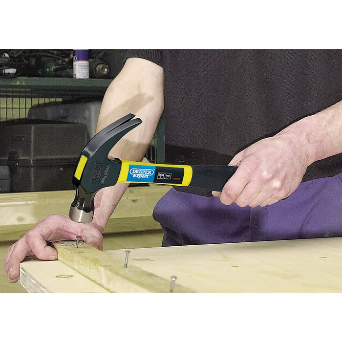 Draper Expert Claw Hammer with Fibreglass Shaft, 560g/20oz - FG1A