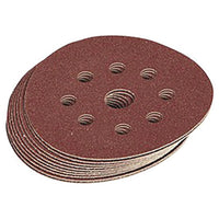Draper Assorted Grit Hook and Loop Sanding Discs, 125mm (Pack of 10) - SD5V