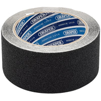 Draper Heavy Duty Safety Grip Tape Roll, 3.7m x 50mm, Black - TP-S/GRIP