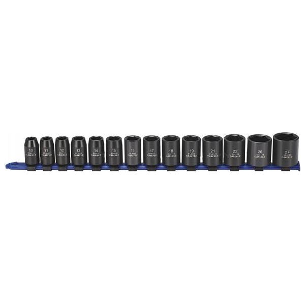 Carlyle Hand Tools Impact Socket Set - Metric - 1/2in. Dr - 14 Piece Caryle Tools - Town Tools 