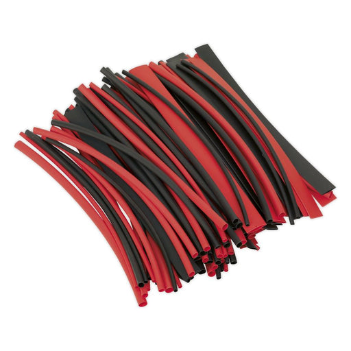 Sealey Heat Shrink Tubing Black & Red 200mm 100pc HST200BR Sealey - Town Tools 