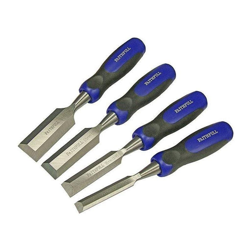 Faithfull Bevel Edge Butt Chisel Set, 4 Piece Faithfull - Town Tools