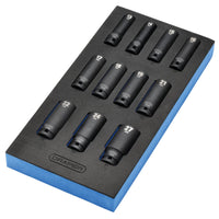 Draper HI-TORQ® Metric Deep Impact Socket Set in EVA Drawer Insert Tray