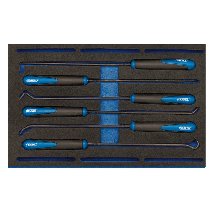 Draper Long Reach Hook and Pick Set in 1/4 Drawer EVA Insert Tray (6 Piece)