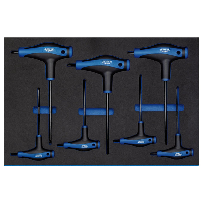 Draper Expert TX-STAR® T' Handle Key Set in 3/4 Drawer EVA Insert Tray (7 Piece)