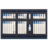 Draper Screwdriver Insert Bit Set in 1/4 Drawer EVA Insert Tray (40 Piece)