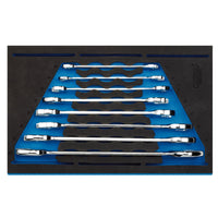 Draper Expert Open Ended Spanner Set in 1/4" Drawer EVA Insert Tray (8 Piece)