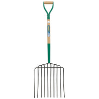 Draper 10 Prong Manure Fork with Wood Shaft and MYD Handle - AF10PSF/I