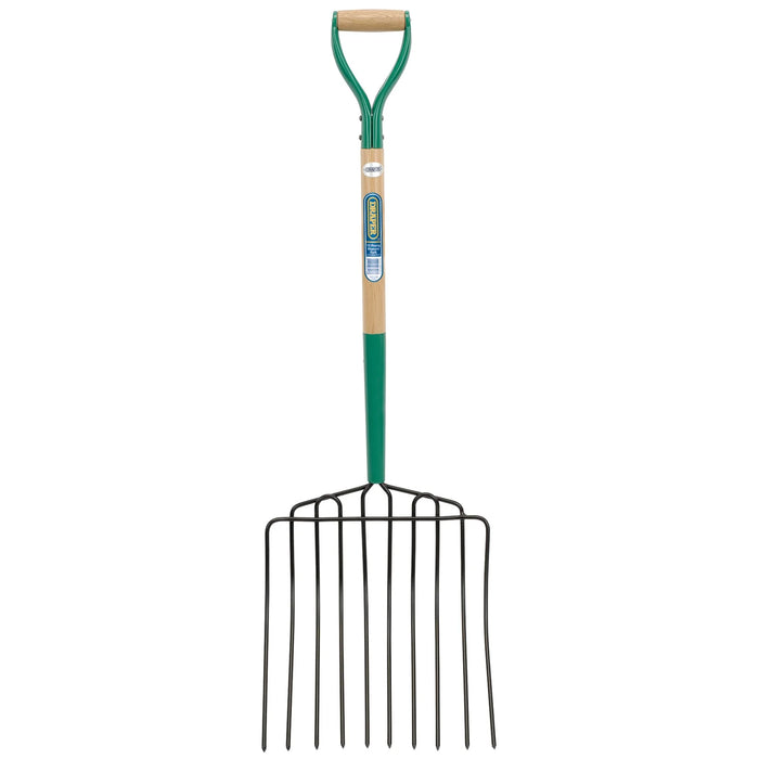 Draper 10 Prong Manure Fork with Wood Shaft and MYD Handle - AF10PSF/I