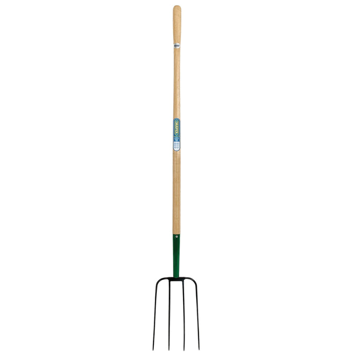 Draper 4 Prong Manure Fork with Wood Shaft - AF4PMF/I