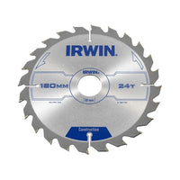Irwin® Construction Circular Saw Blade 180 x 30mm x 24T ATB