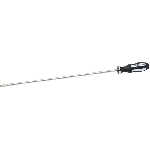 Draper Expert Plain Slot Extra Long Reach Soft Grip Screwdriver, 8 x 450mm - 995