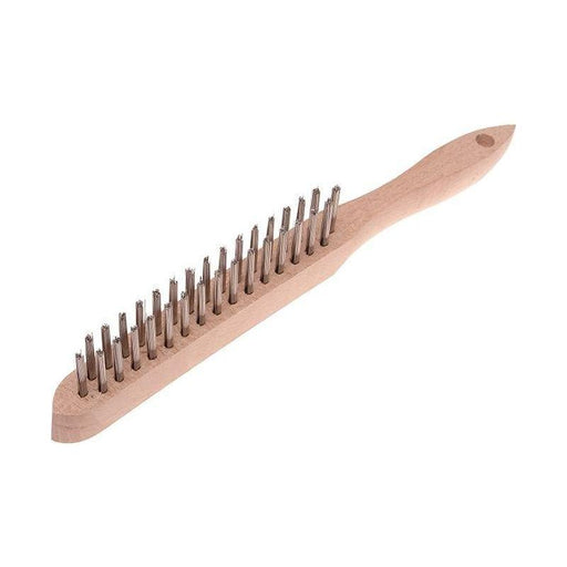 Faithfull 680/S2 Heavy-Duty Stainless Steel Scratch Brush - 2 Row Faithfull - Town Tools