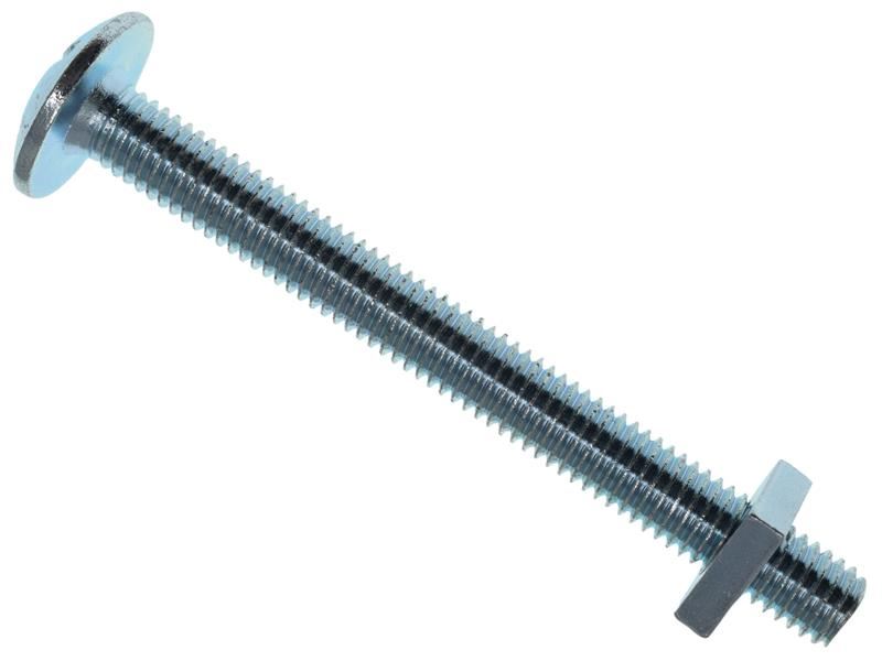 METALMATE Roofing Bolt & Nut ZP M8 x 100mm (Box 25) METALMATE� - Town Tools