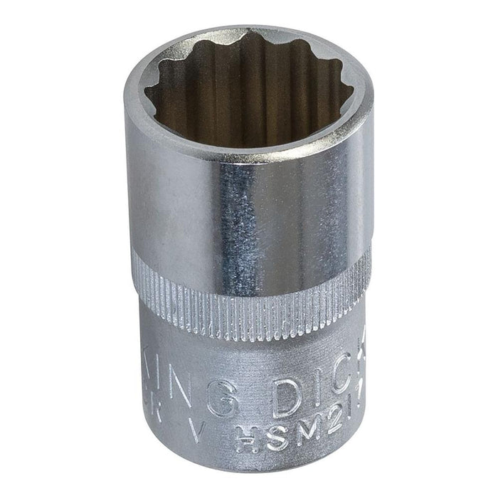 King Dick Socket SD 1/2" Metric 12pt 17mm King Dick - Town Tools 
