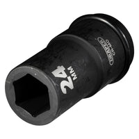 Draper Draper Hi-TORQ Deep Impact Socket, 3/4" Sq. Dr., 24mm