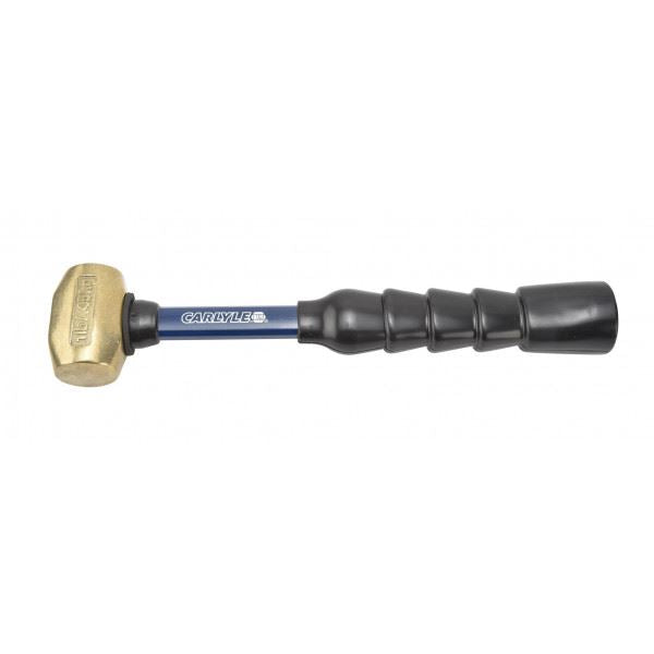 Carlyle Tools Brass Hammer - Fiberglass Handle - 10In. - 1 Lb
