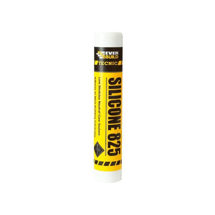 Everbuild Sika Tecnic Silicone 825 Portland Stone 380ml Everbuild Sika - Town Tools