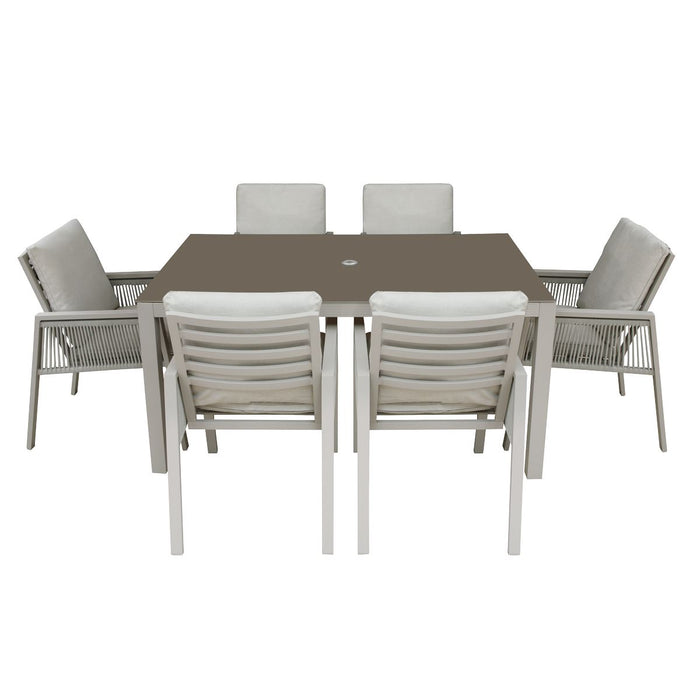 Dellonda Fusion Outdoor Dining Set 7pc DG274