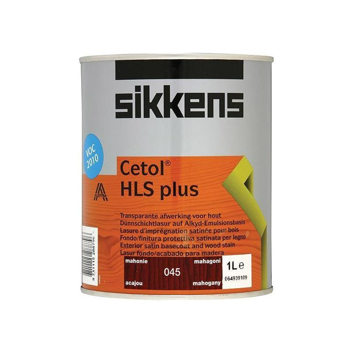 Sikkens Cetol HLS Plus Translucent Woodstain Mahogany 1 litre Sikkens - Town Tools