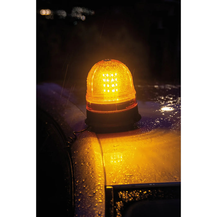 Draper 12/24V LED Magnetic Base Rotating Beacon, 400 Lumens - RWB5