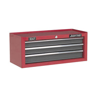 Sealey Mid-Box 3 Drawer with Ball-Bearing Slides Red/Grey AP22309BB